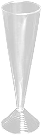 CYHO Еднократна чаша, устойчива на компресия, набор от аксесоари за сватба;на открито;Къщи;вечеря;кафе, 175x55(ММ), прозрачен, 2 комплекта от чаши за еднократна употреба / ?