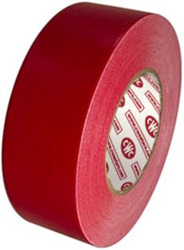 Залепваща лента - червена - Промишлена марка - дължина 60 метра, дебелина 9 mils, ширина 2 инча (24 ролка)