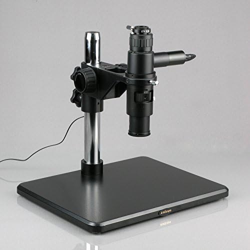 AmScope H800-CL-9M Цифров монокулярный на инспекцията микроскоп с увеличение 11X-80X, оглед 17 мм, Вграден коаксиален