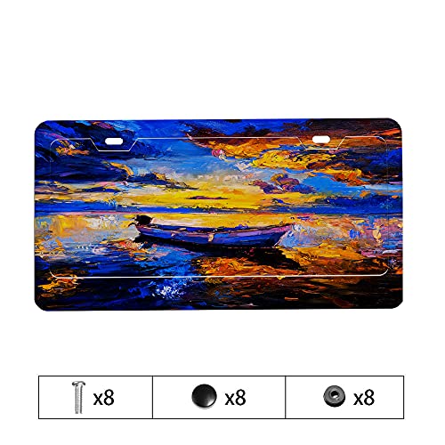 Beabes Оригиналната Живопис с маслени Бои на Кутията Регистрационен номер Небето на Залез слънце Лодката на Абстрактното Изкуство Река с Живописни Рамка Регистрацио