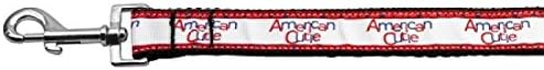 Mirage Pet Products American Cutie Ribbon Нашийник за кучета с Каишка 1 инча до 6 фута