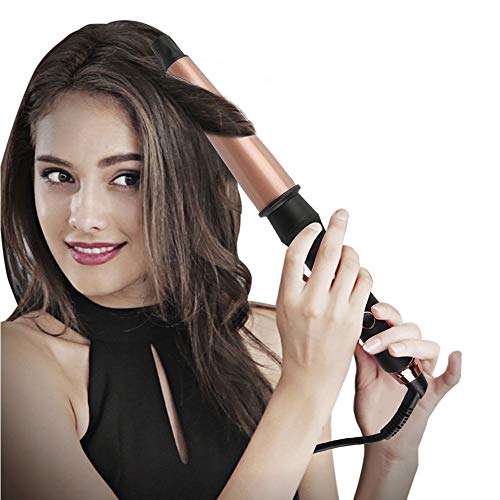 Cone Professional Hair Curling Iron, Curls Adjustable Tourmaline Hair Curler Температура Auto Off, Lcd Display Heat Resistant