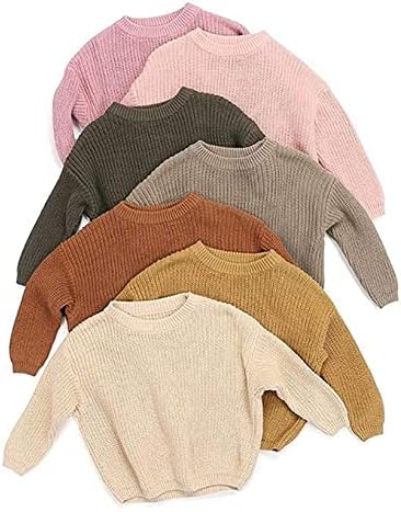 Пуловери За Малки Момичета Детски Вязаный Пуловер Топли Жилетки и Блузи за Момчета и Момичета
