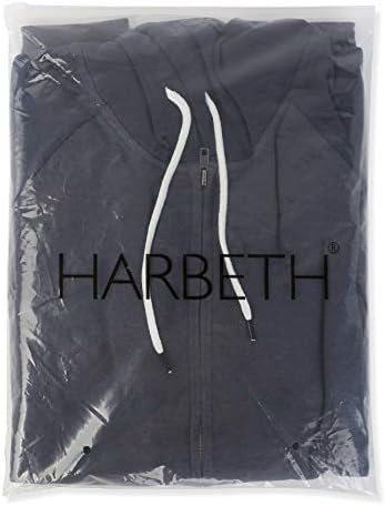 HARBETH Men ' s Атлетик Fit Full Zip Fleece Hooded Sweatshirt Active Hoodie