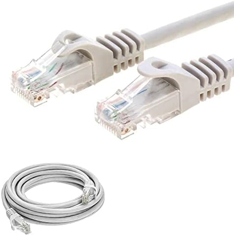 yanw 30 фута Cat6 Пластир Кабел Ethernet Кабел Интернет-Мрежа LAN RJ45 UTP Сив