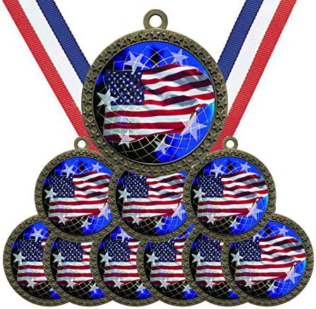 Експресна медалите 10 Различни Опаковъчни стилове на американското Премия за Медалите с Шийните Панделки Трофей Награда