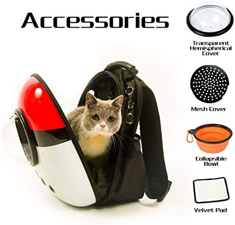Scurrty Xpect Cat Carrier Bubble Backpack Small Dog Space Capsule Knapsack Pet Travel Bag Водоустойчива, Дишаща