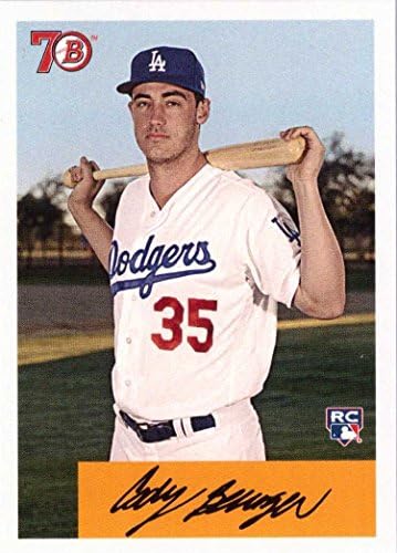 2017 Topps Throwback Thursday TBT 74 Cody Bellinger Baseball Новобранец Card - 1954 Bowman Design - Само 1475 направи!