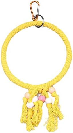 guohanfsh Пет Accessories,Bird Swing Toy Multifunctional Bite Resistant Изящни Пет Circle Ring Climbing Toy for Cockatiel