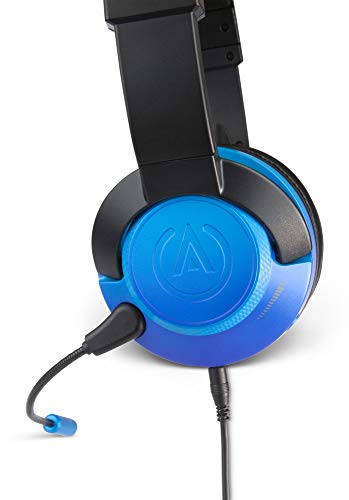 Жичен стерео слушалки PowerA Fusion с микрофон за PlayStation 4, Xbox One X, Xbox One S, Xbox 360, Nintendo Switch, PC, Mac, VR, Android и iOS - Sapphire Fade - Xbox 360; Xbox