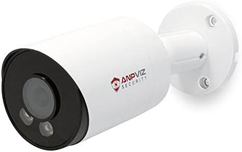 【Пълноцветно нощно виждане】 Anpviz 8MP PoE IP Security Bullet Camera, Starlight IP Camera with Audio/Microphone, IP66