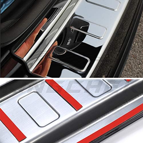 Kingcher Външен Заден Праг Панел Леене на Задната Врата Броня Плоча Защитно покритие Покритие, Подходящи за 2020 Mercedes Benz W167 GLE
