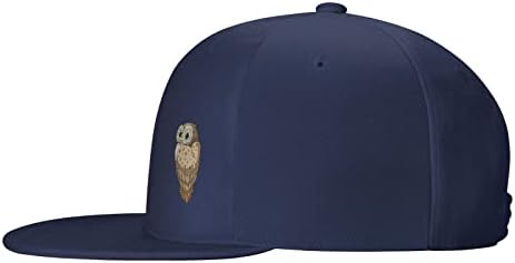 Унисекс бейзболна шапка на Плоски Полета на Шофьора Шапки Татко Шапки за 3D Печат Ежедневното Бухал Перо Шаблон Регулируема