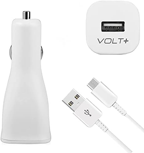 VOLT PLUS TECH Адаптивни Quick Charge Car kit Работи за Samsung SM-G981UZIAXAA с кабел USB Type-C и на 87% по-бързо