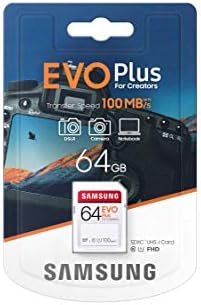 SAMSUNG EVO Plus SDXC пълен размер SD-карта 64GB (MB SC64H), MB-SC64H/AM