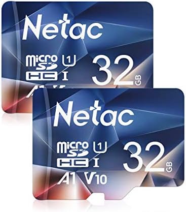 Netac Micro SD Card 32GB 2 Опаковки, Mini TF Карта памет до 90 MB/сек, UHS-1, Клас 10, SDHC, FAT32, V10, A1, FHD