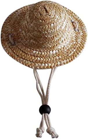 PULABO Strong and Long-LastingPet Straw Hat Adjustable Cat Dog Sun Cap for Pet Travel Beach Cap Доставки Отлично качество