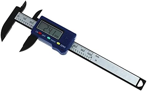 Цифров штангенциркуль LJJSMG,инструмент за Измерване Штангенциркуля от Неръждаема стомана,Лесно преминаването от инчов метрична фракция,Голям LCD екран (4 инча /100 mm)