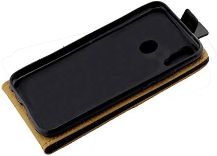 Професионално проектиран калъф за мобилен телефон за Бизнес-стил Вертикален Флип Кожен калъф TPU за Huawei P20 Lite, със слот за карти за игра (черно) (Цвят : черен)
