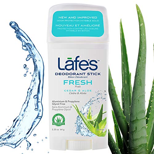 Натурален дезодорант Lafe's | Fresh - Cedar & Aloe - Aluminum Free Natural Deodorant Stick for Men and Women | Вегетариански,